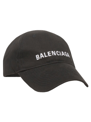 Шапка с козирка Balenciaga Logo Cap Черно | 529192410B21077