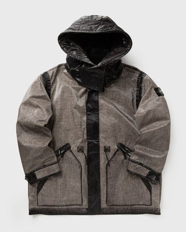 Парка Stone Island Short Hooded Parka with Grid Pattern and Contrast Panels Многоцветен | K2S154100079S0237.V0061, 2