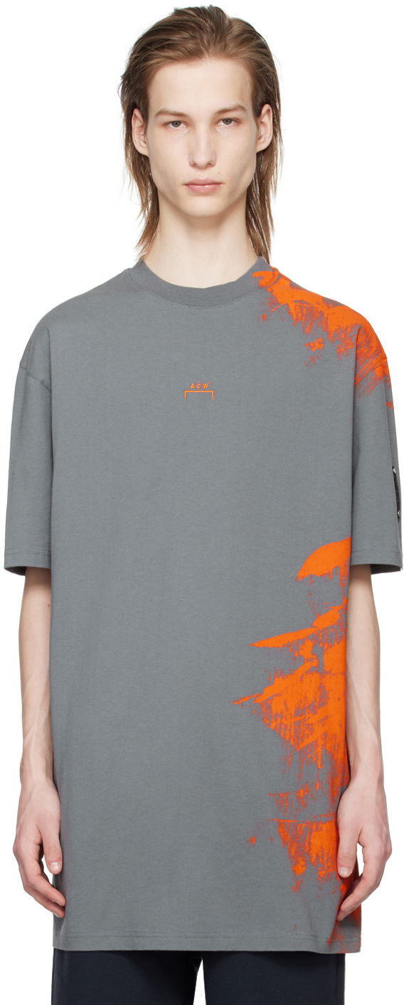 Тениска A-COLD-WALL* Brushstroke T-Shirt Сиво | ACWMTS188