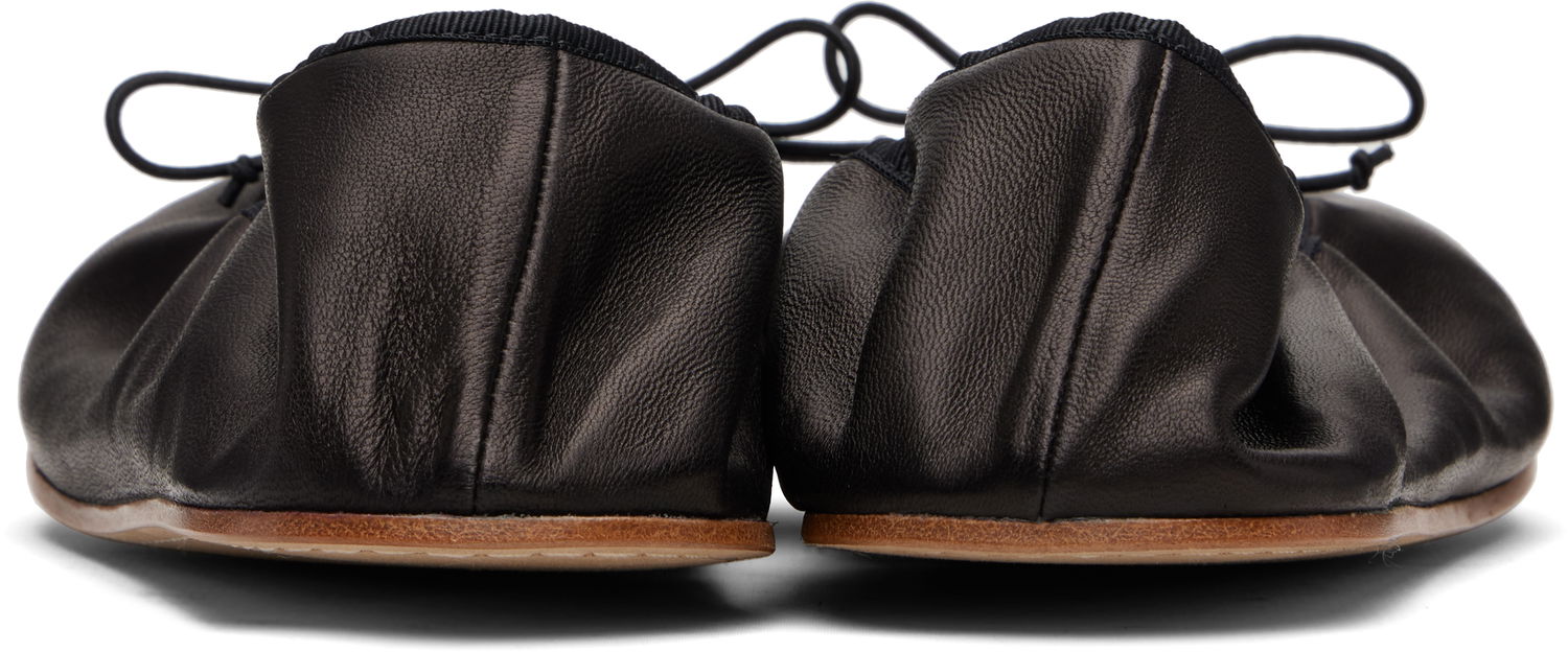 Кецове и обувки The Row The Row Round Ballerina Flats Черно | F1637-N66, 1