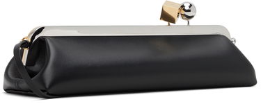 Дамска чанта Jacquemus JACQUEMUS The Salon Leather Framed Clutch Черно | 25EBAW00413AC27L14, 2