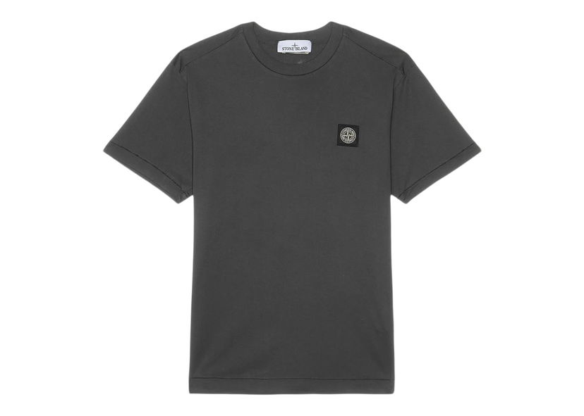 Тениска Stone Island Short Sleeve T-Shirt Charcoal Черно | 801524113 - V0065