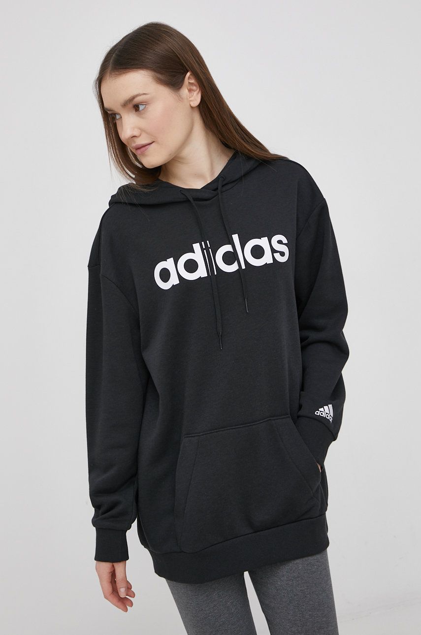 Суитчър adidas Originals Black Printed Hoodie Черно | GL0765, 0