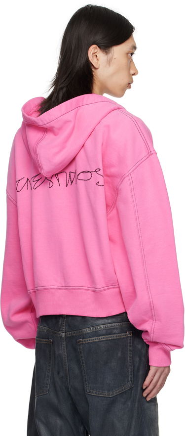 Суитчър Acne Studios Acne Studios Zip-Up Hoodie Розово | CI0208-, 2