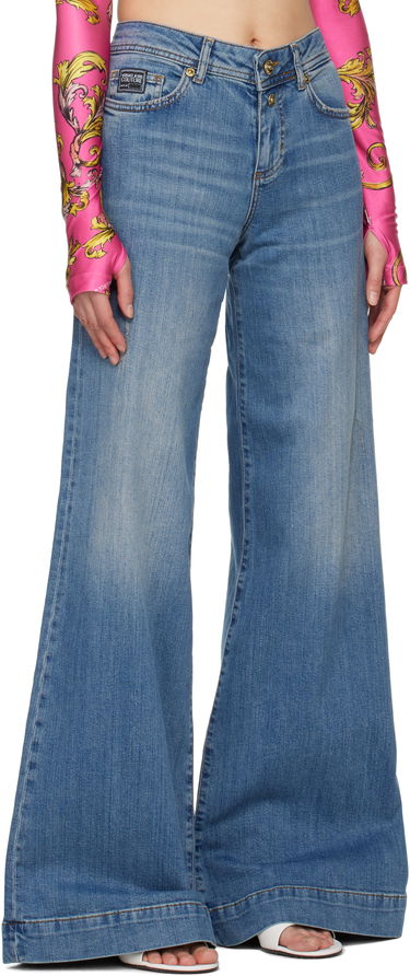 Дънки Versace Versace Jeans Couture Flared Jeans Синьо | E78HAB561_ECDWA8, 1