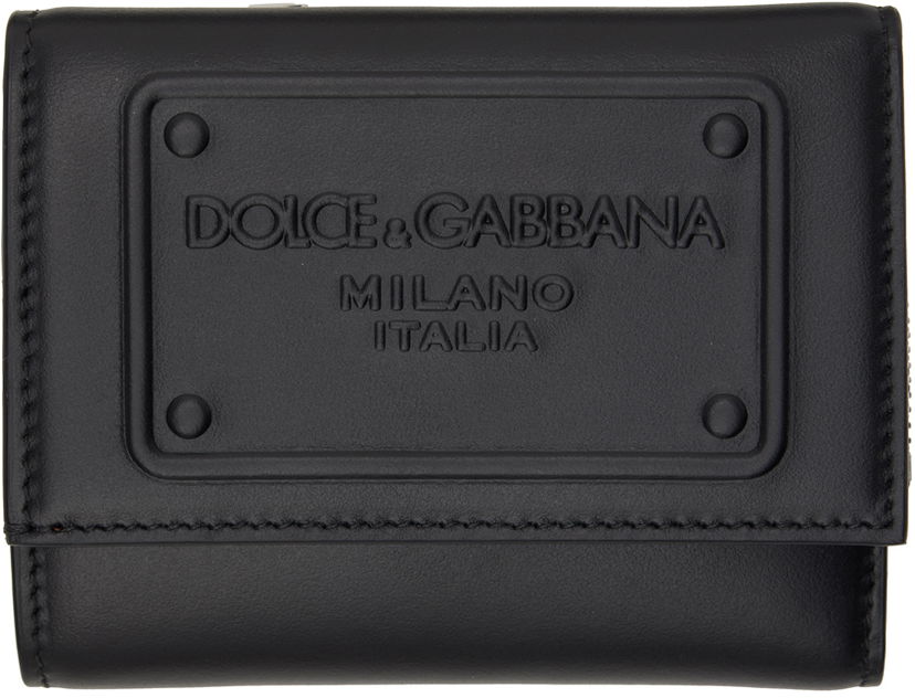 Портфейл Dolce & Gabbana Black French Flap Wallet Черно | BP3271AG218