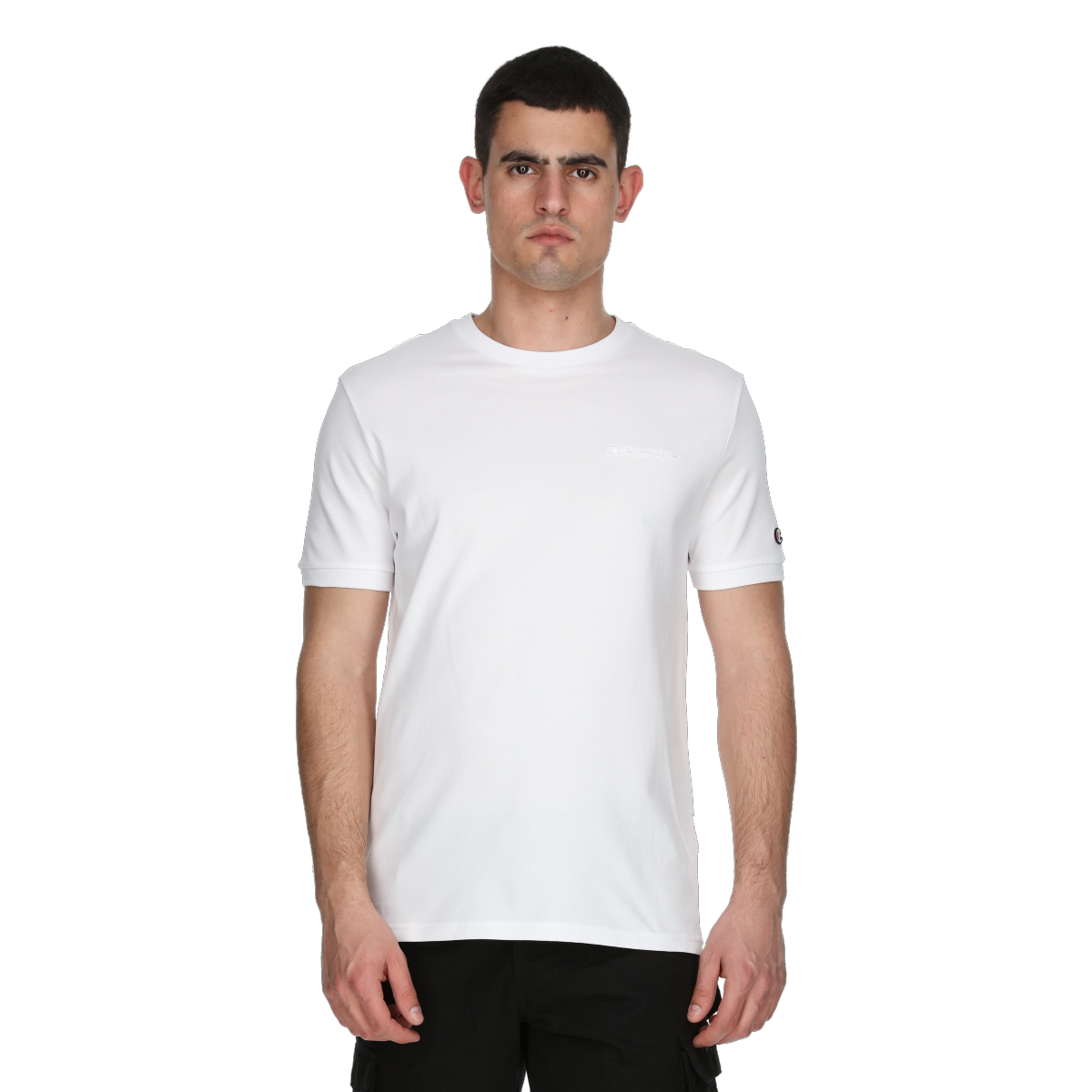 Тениска Champion Crewneck T-Shirt Бяло | 221483-WW001, 0