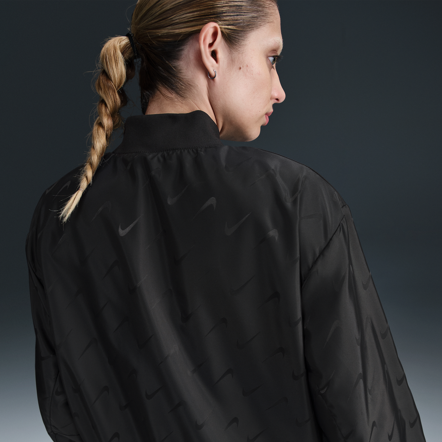 Яке бомбър Nike Nike Sportswear Destroyer Monogram Bomber Jacket Черно | HJ1195-010, 1