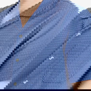 Риза Universal Works Universal Works Delos Road Shirt, Large Синьо | 32676-BLU, 5