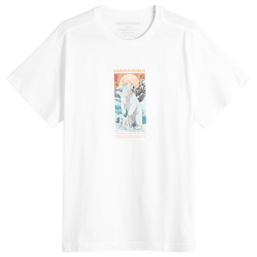 Тениска Maharishi Alaskan Polar Bears Graphic T-Shirt, Size Large Бяло | 2211-WHT