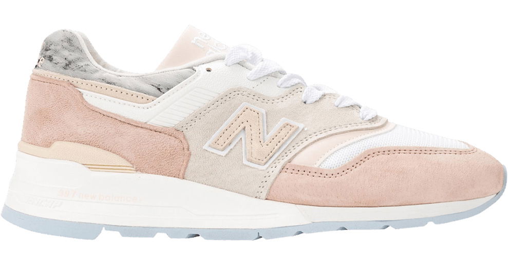 Кецове и обувки New Balance 997 Coastal Pack "White/Rose" Розово | M997LBH, 0