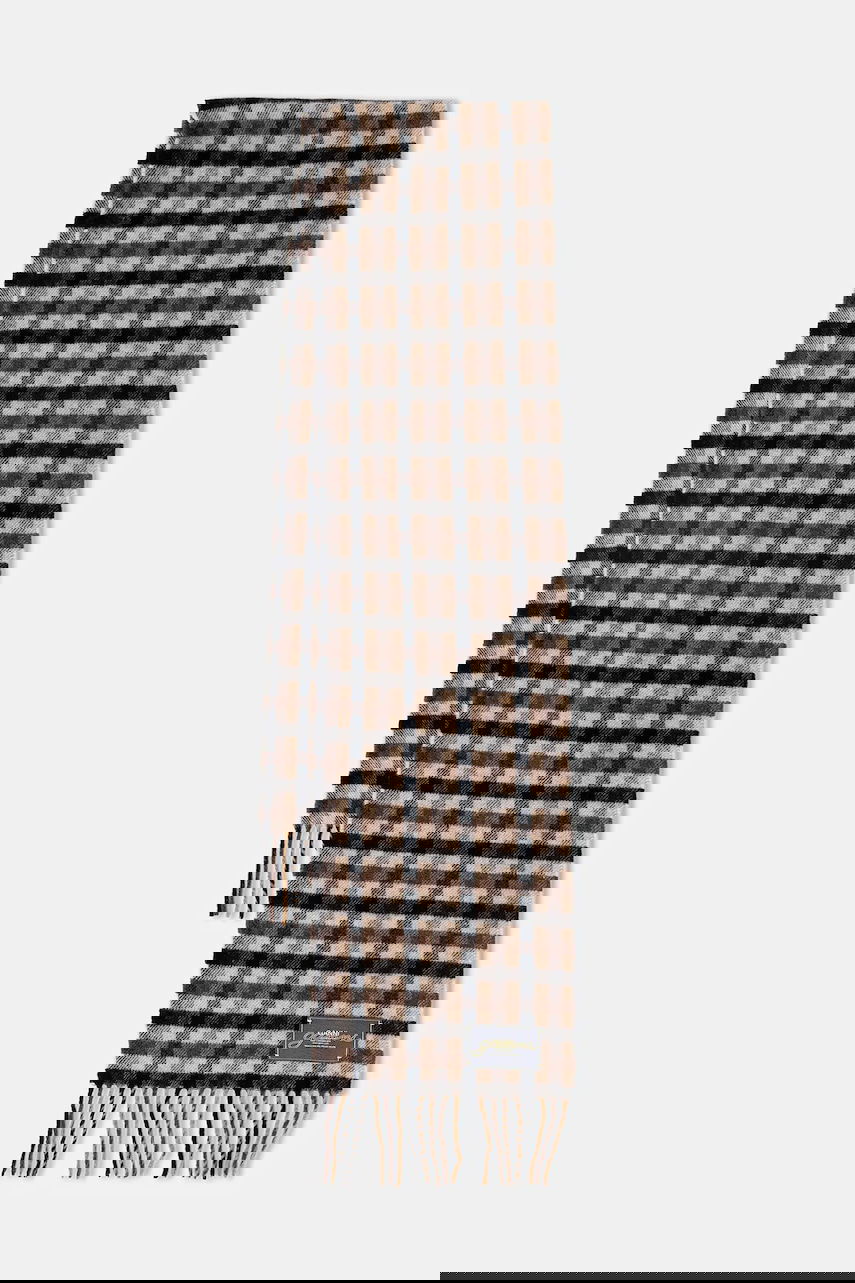 Шал GANNI Graphic Wool Checked Scarf Многоцветен | A6668, 0