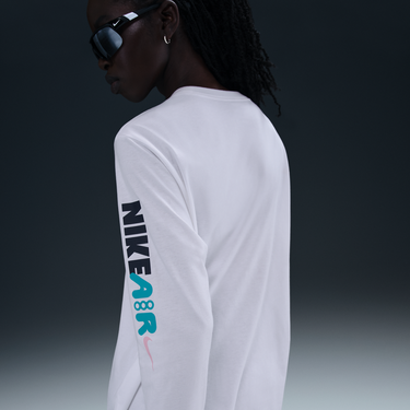 Тениска Nike Nike Sportswear Long Sleeve Graphic T-Shirt Бяло | HF9529-100, 3