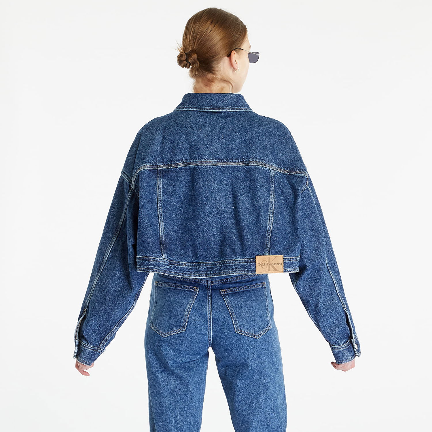 Яке CALVIN KLEIN Boxy Cropped Denim Jacket Синьо | J20J220662 1A4, 1