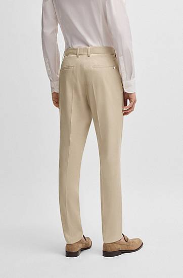 Панталони BOSS Stretch Chiffon Formal Trousers Бежово | 50540837, 1
