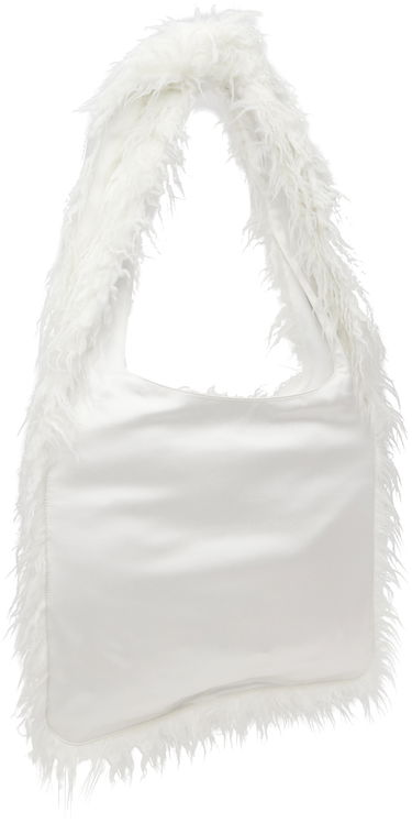 Чанта през рамо We11done We11done Faux-Fur Shoulder Bag Бяло | WD-AB3-22-473-U-WH, 2