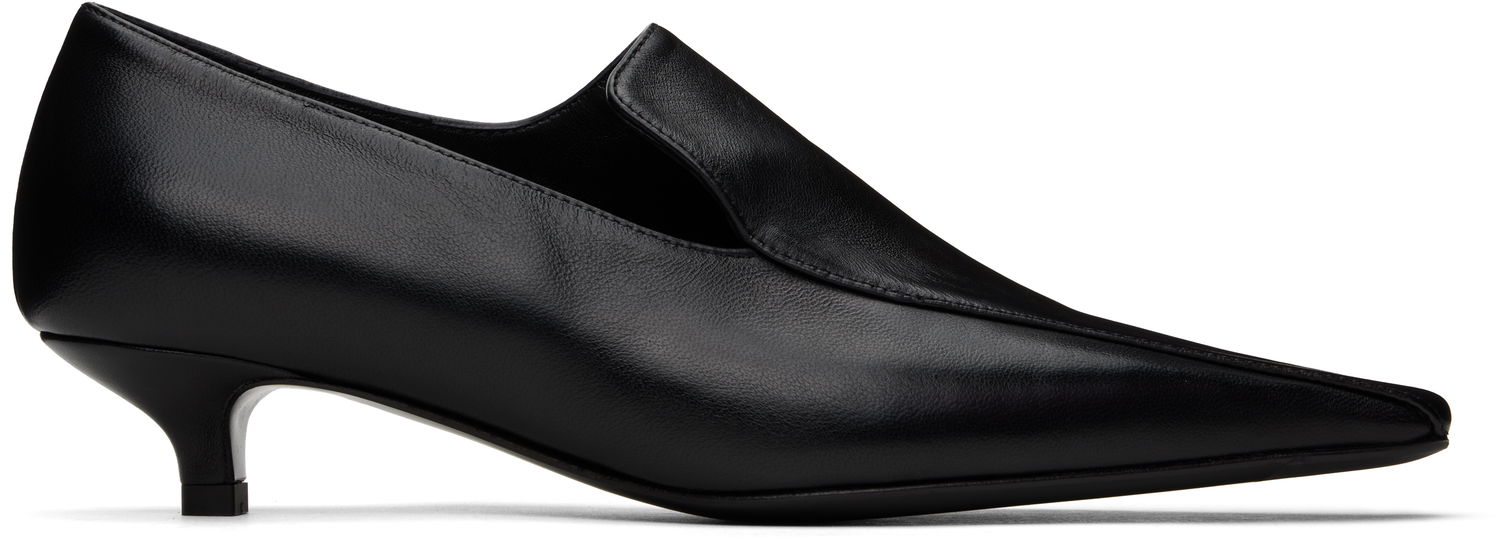 Кецове и обувки TOTEME Leather Kitten Heel Pumps Черно | 251-WAS4692-LE0104, 0