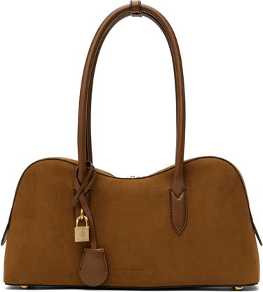Дамска чанта Stella McCartney Stella McCartney Ryder Suede Shoulder Bag Кафяво | 7B0138WP0554, 0