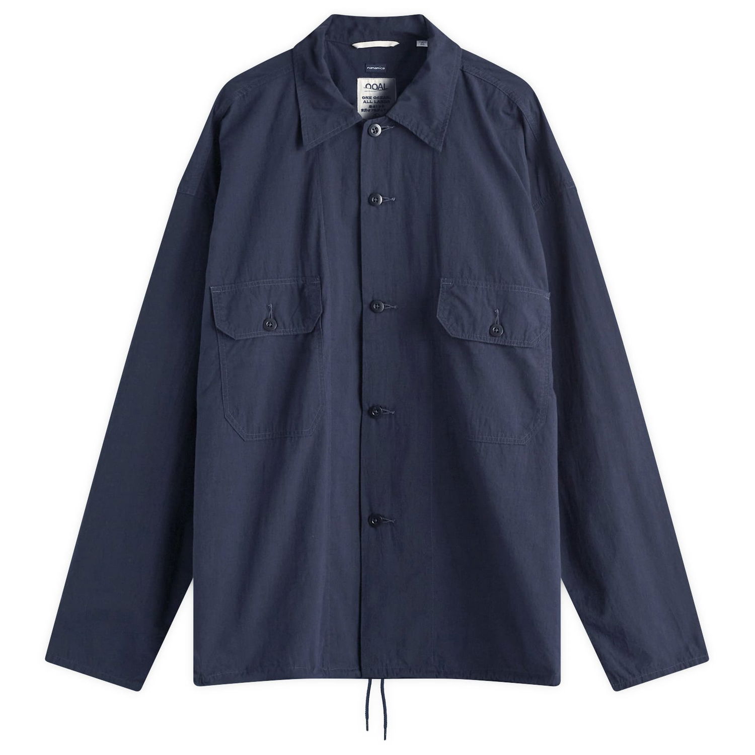 Яке NANAMICA Cotton Wool Deck Shirt Jacket Тъмно синьо | S24FG009E-DN, 0