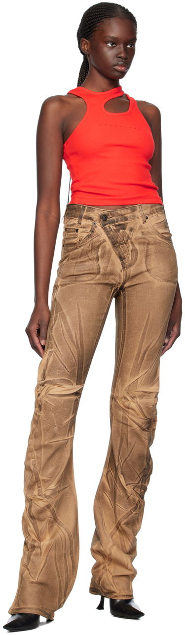 Дънки Ottolinger Ottolinger Exclusive Ruched Jeans Кафяво | 1701708, 3