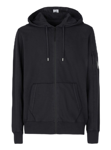 Суитчър C.P. Company Light Fleece Zipped Hoodie Черно | 13CMSS077A002246G999