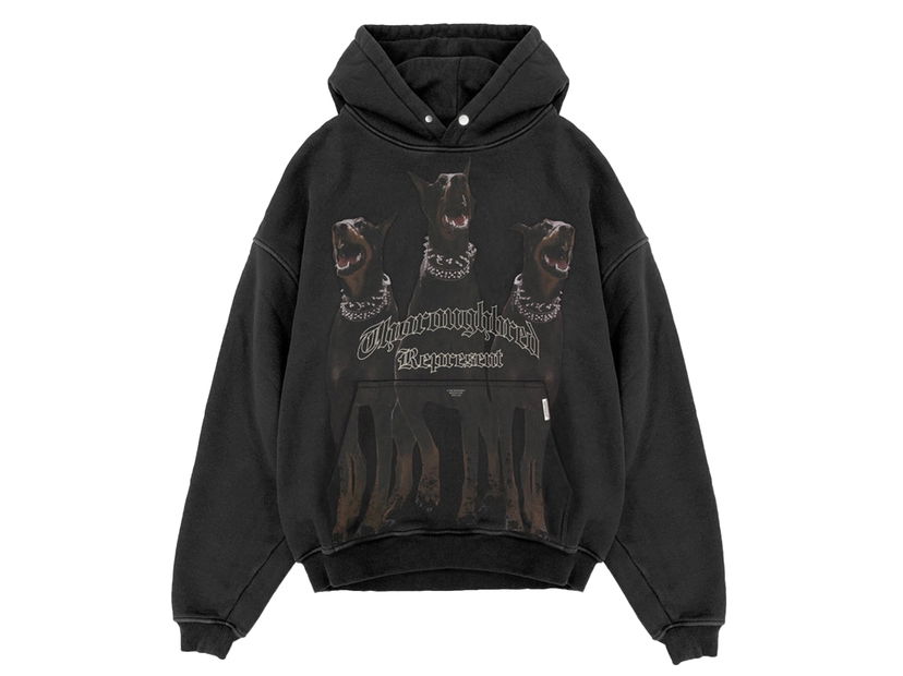 Суитчър Represent Clo Represent Thoroughbred Oversized Hoodie Vintage Black Черно | M04149-03