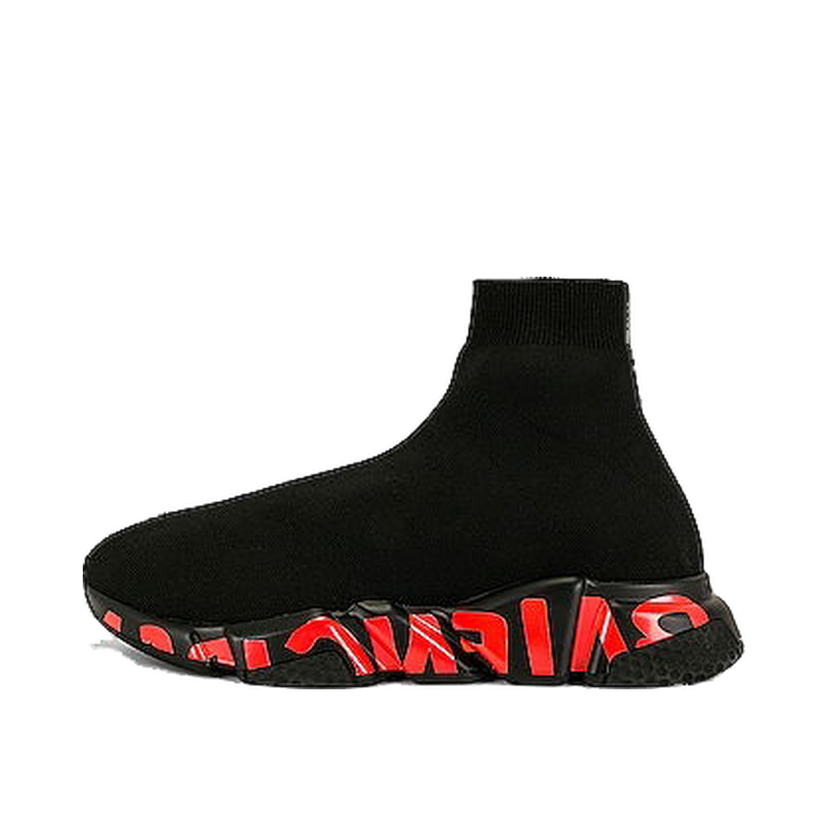 Кецове и обувки Balenciaga Graffiti Sole Speed Runner Черно | 645334-W2DBY-1016