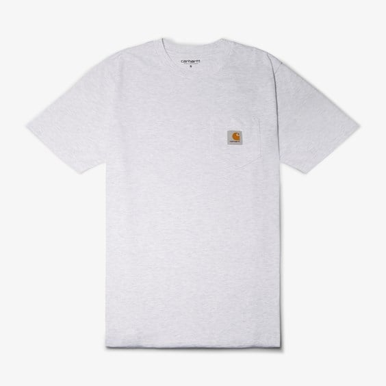 Тениска Carhartt WIP S/S Pocket T-Shirt "Ash Heather" Сиво | I030434_482_XX, 0
