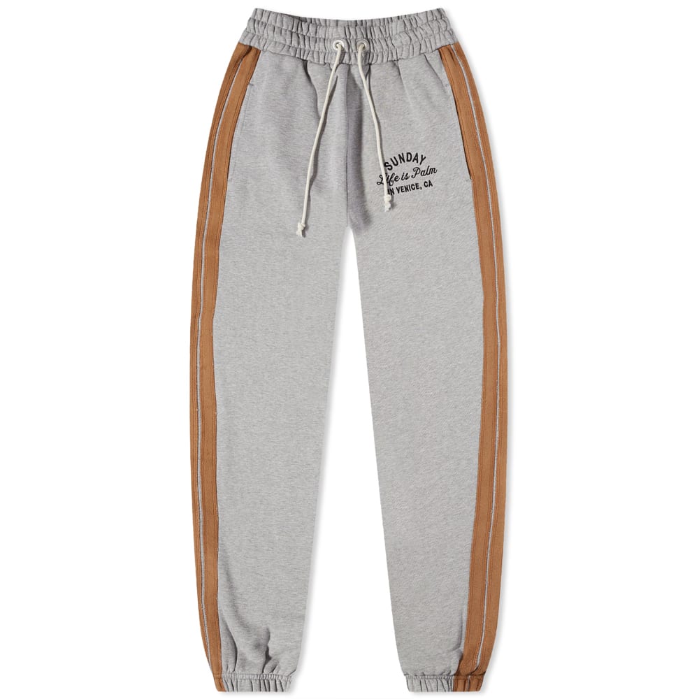 Панталони и дънки Palm Angels Sunday Life is Palm Sweat Pant Сиво | PMCH015F22FLE0010810, 0
