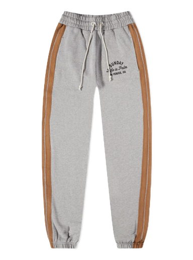 Панталони и дънки Palm Angels Sunday Life is Palm Sweat Pant Сиво | PMCH015F22FLE0010810