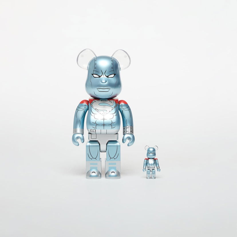 Колекционерско Medicom Toy BE@RBRICK Steel Figure 100% & 400% Set Металик | 4530956619033