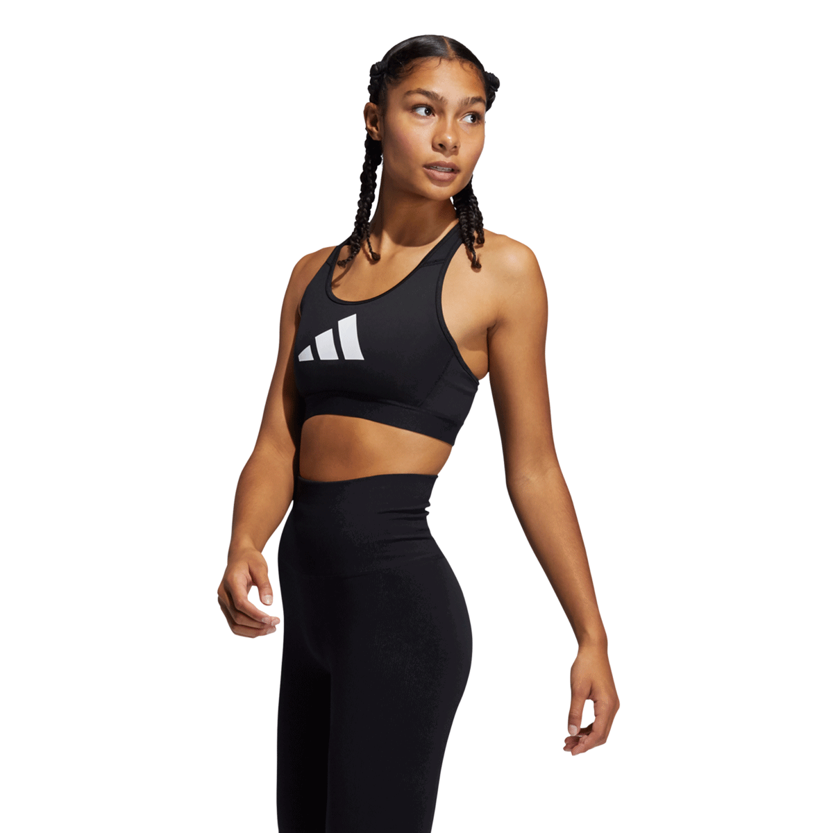 Сутиен adidas Originals DRST 3-Bar Sports Bra Черно | GL0591, 0