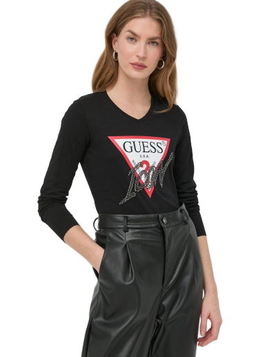 Тениска GUESS Tee ICON Черно | W2BI39.I3Z13