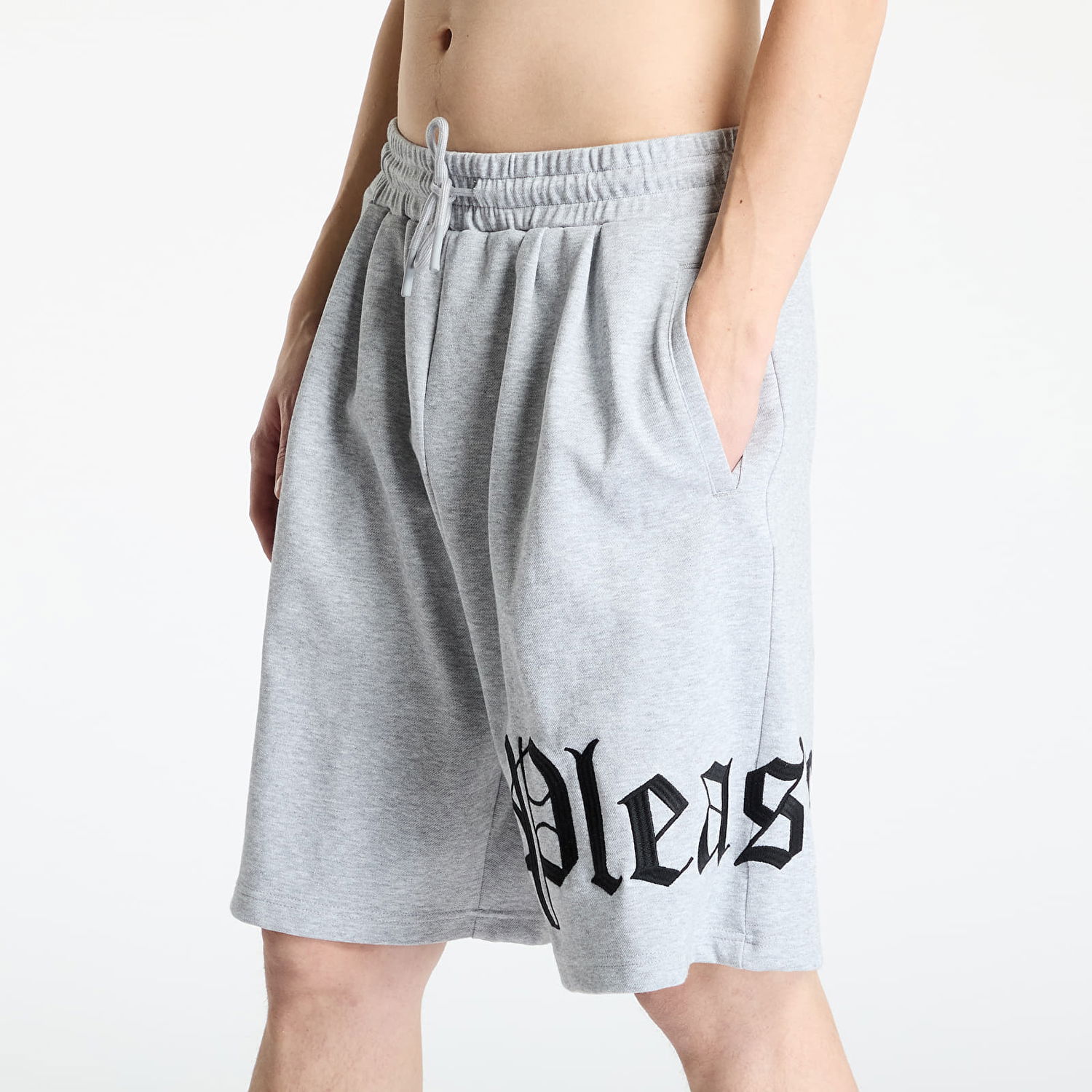 Къси панталони Pleasures Pleasures Oe Wide Shorts Сиво | P25SP035 GREY, 1