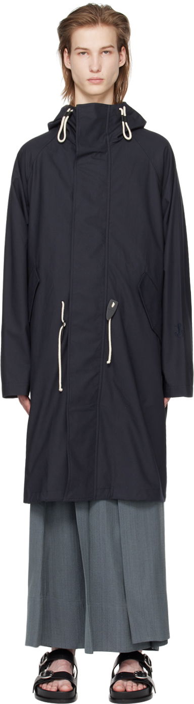 Парка Jil Sander Drawstring Parka Тъмно синьо | J47AA0110_J45039