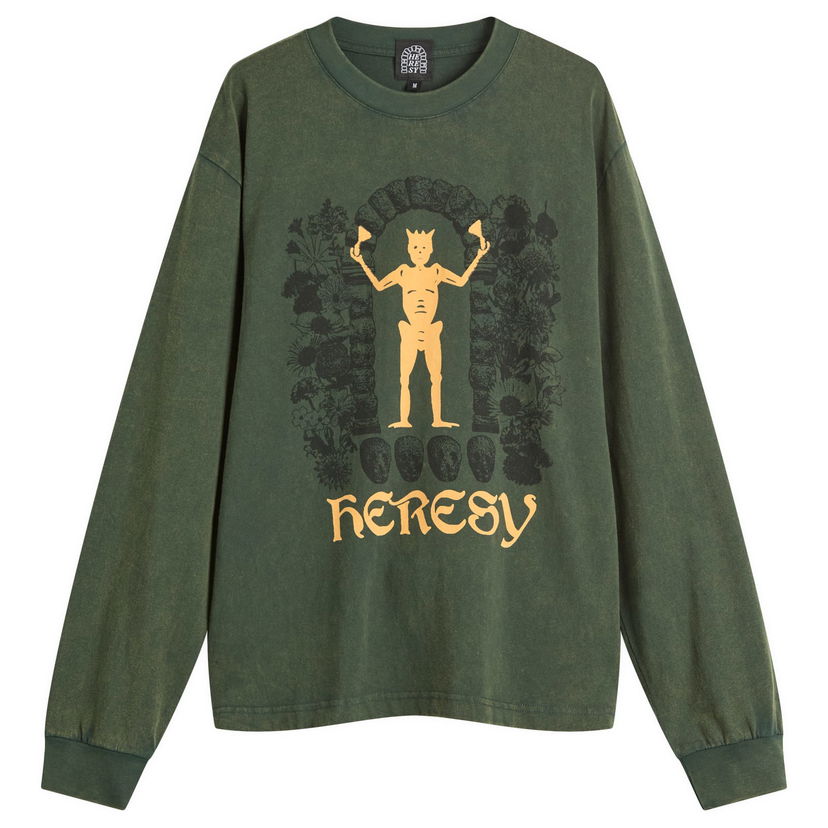 Тениска Heresy Gateway Long Sleeve T-Shirt, Size Large Зелено | HAW25-T10G