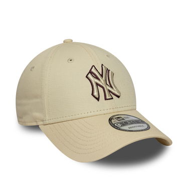 Шапка с козирка New Era New Era MLB Team Outline 9FORTY NY Yankees Adjustable Cap Бежово | 60691405, 2