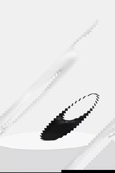 Дамска чанта Coperni Soft Swipe Crescent Bag Черно | COPBA108F6066, 5