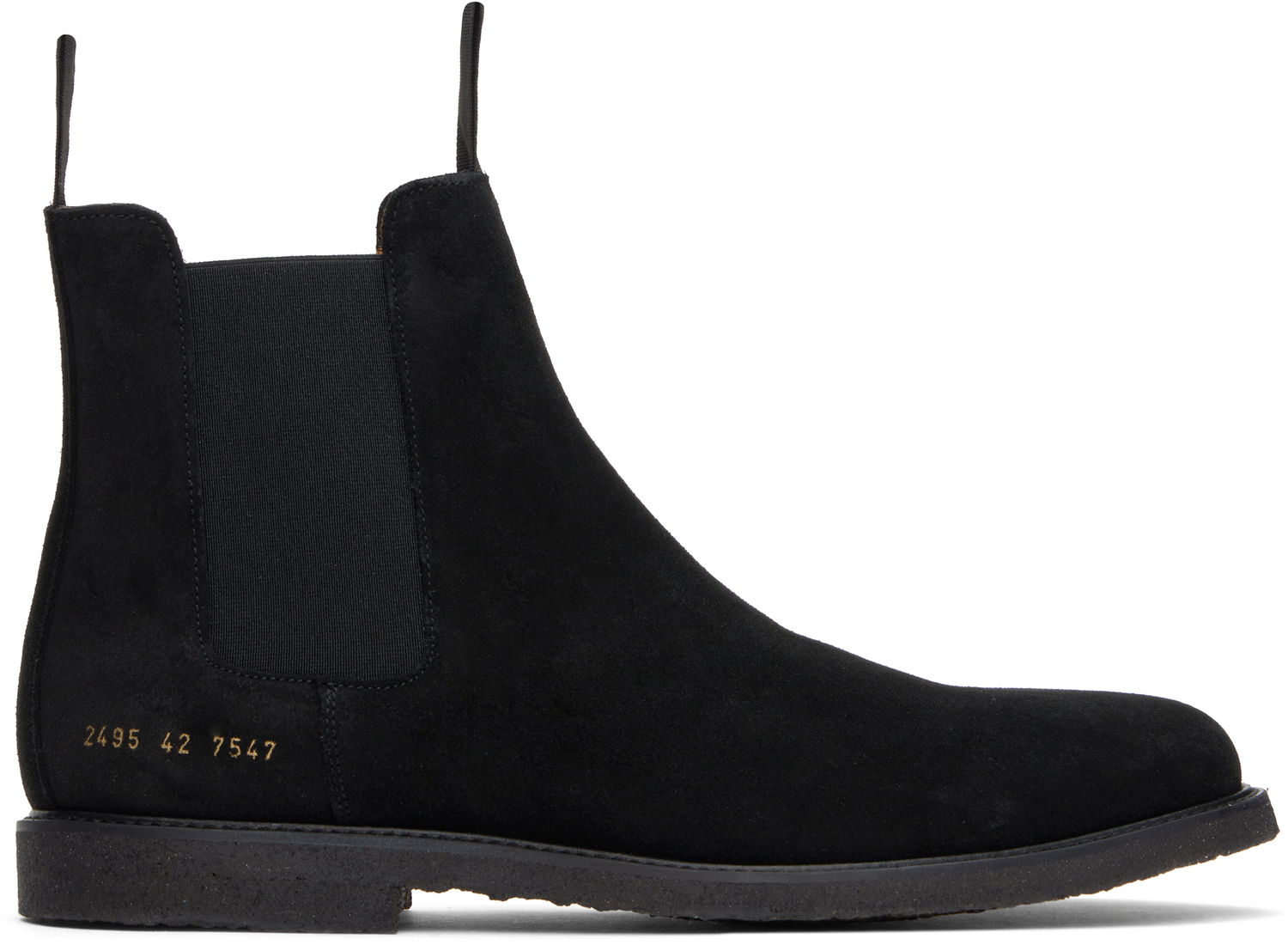 Облекло Common Projects Common Projects Waxed Suede Chelsea Boots Черно | ARTICLE 2495, 0