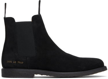 Облекло Common Projects Common Projects Waxed Suede Chelsea Boots Черно | ARTICLE 2495, 0