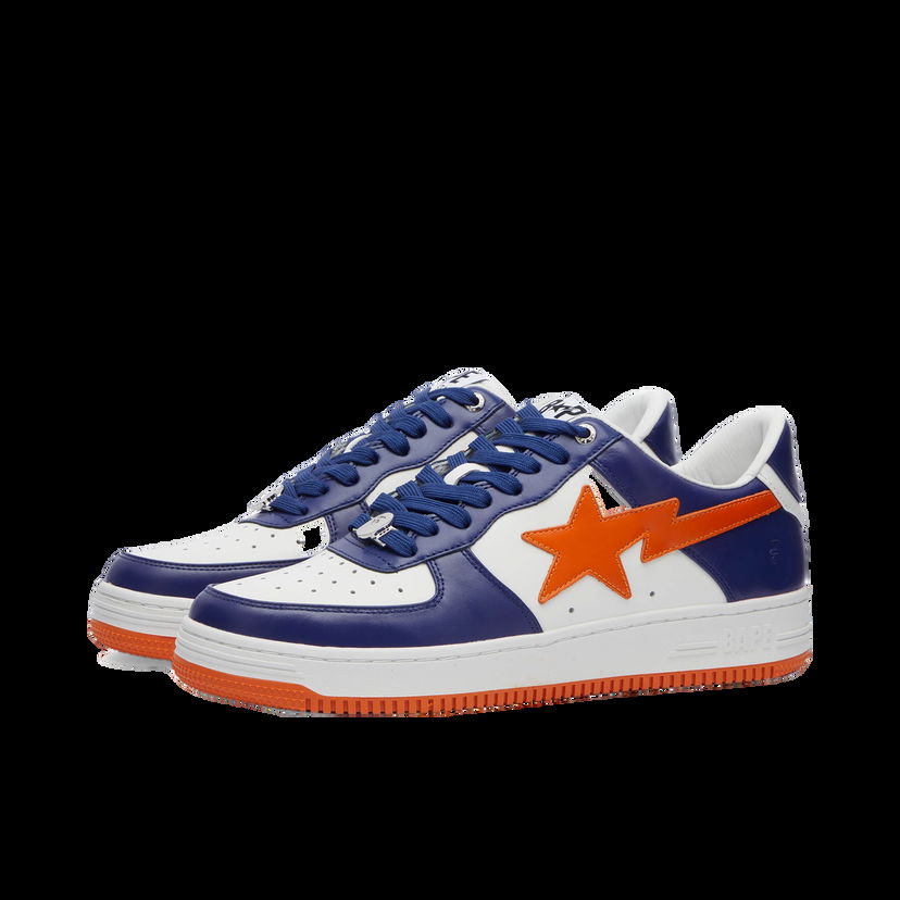 Кецове и обувки BAPE A Bathing Ape Men's BAPE Sta Leather Sneakers in Blue, Size UK 10 | END. Clothing Тъмно синьо | 001FWK301303M-BLU