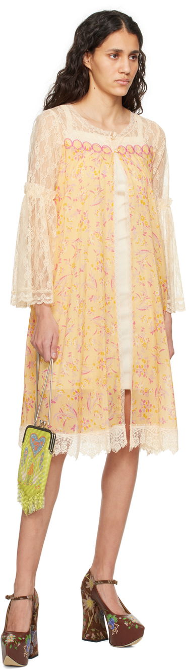 Pокля Anna Sui Lace Midi Dress Оранжево
 | 324C31, 3