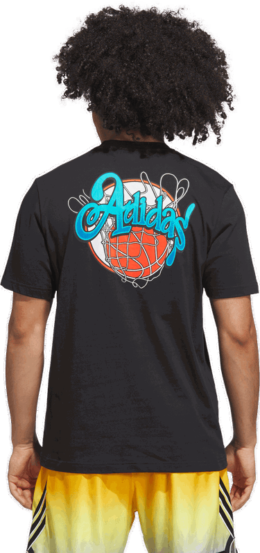 Тениска adidas Originals T-Shirt Nothing But Net Черно | jv8428, 1