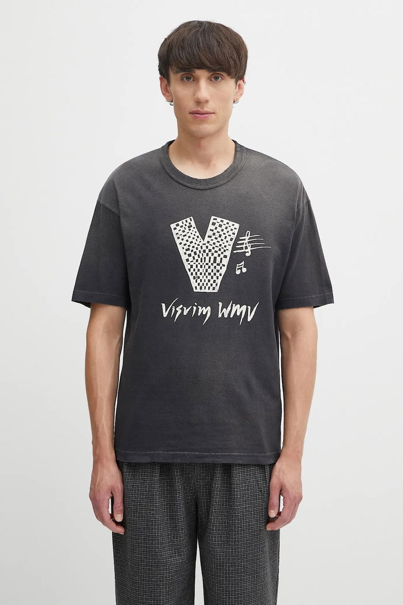 Тениска visvim Visvim Jumbo Tee S/S V Graphic Print T-Shirt Черно | 125105010014