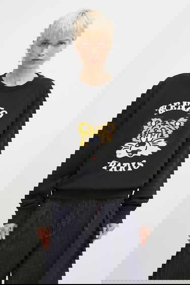 Суитчър KENZO Kenzo x Verdy Tiger Head Appliqué Sweatshirt Черно | FF58SW2394MF.99J, 1