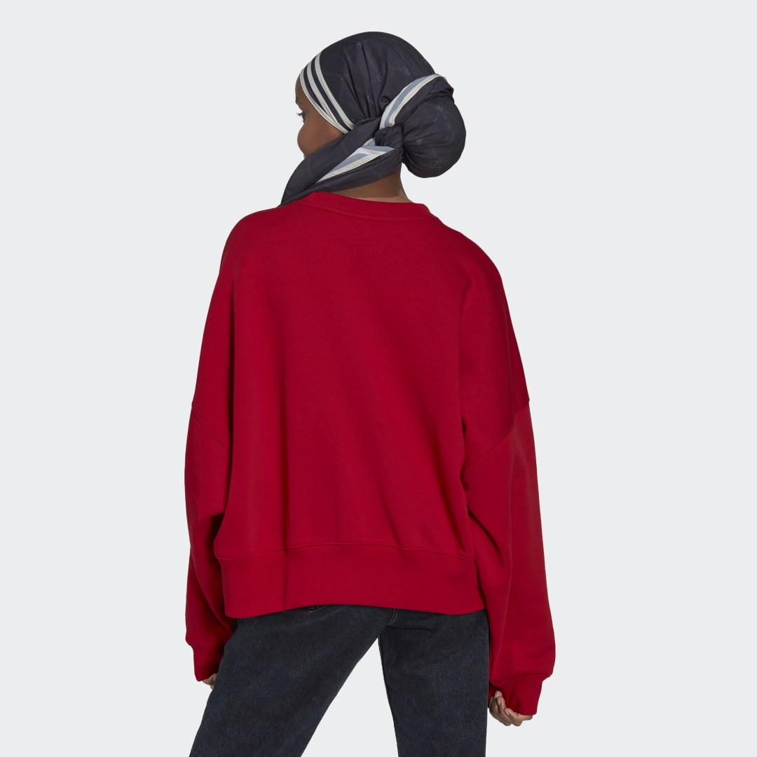 Суитчър adidas Originals FC Bayern Essentials Trefoil Crewneck Червено | IC5092, 1