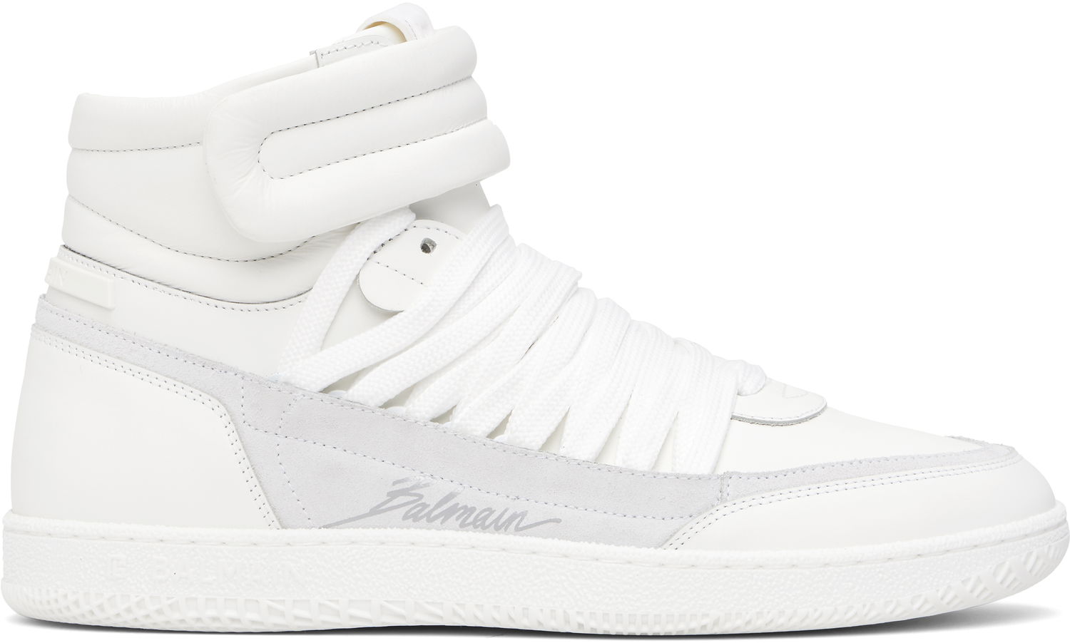 Облекло Balmain Balmain Swan Mid-Top Бяло | EM0VH388LTSU, 0