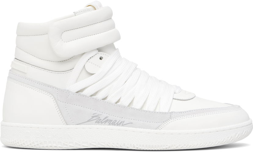 Облекло Balmain Balmain Swan Mid-Top Бяло | EM0VH388LTSU
