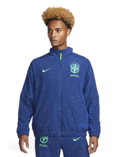 Яке Nike Brazil French Terry Football Tracksuit Jacket Синьо | DX2045-490