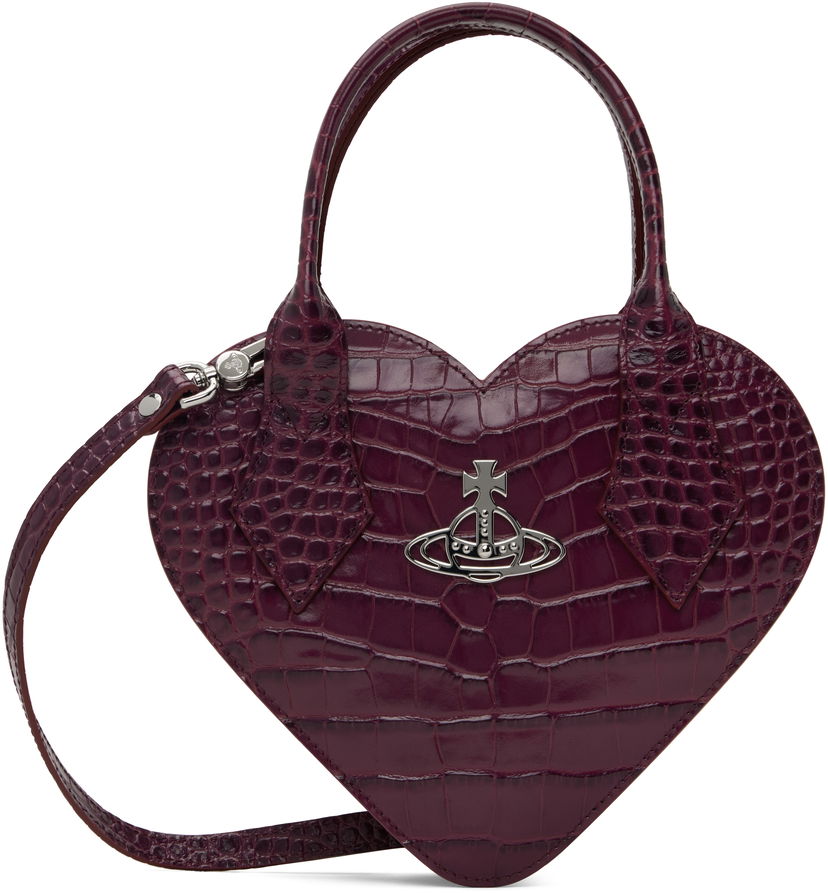 Чанта през рамо Vivienne Westwood Heart Crossbody Bag Лилаво | 48020006W-L0039-